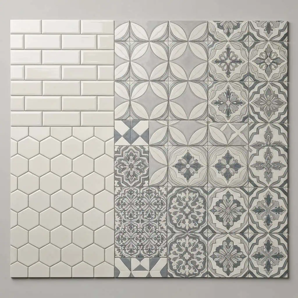 Płytki ceramiczne do kuchni – jakie wybrać? (cegiełki, heksagony, arabeska)